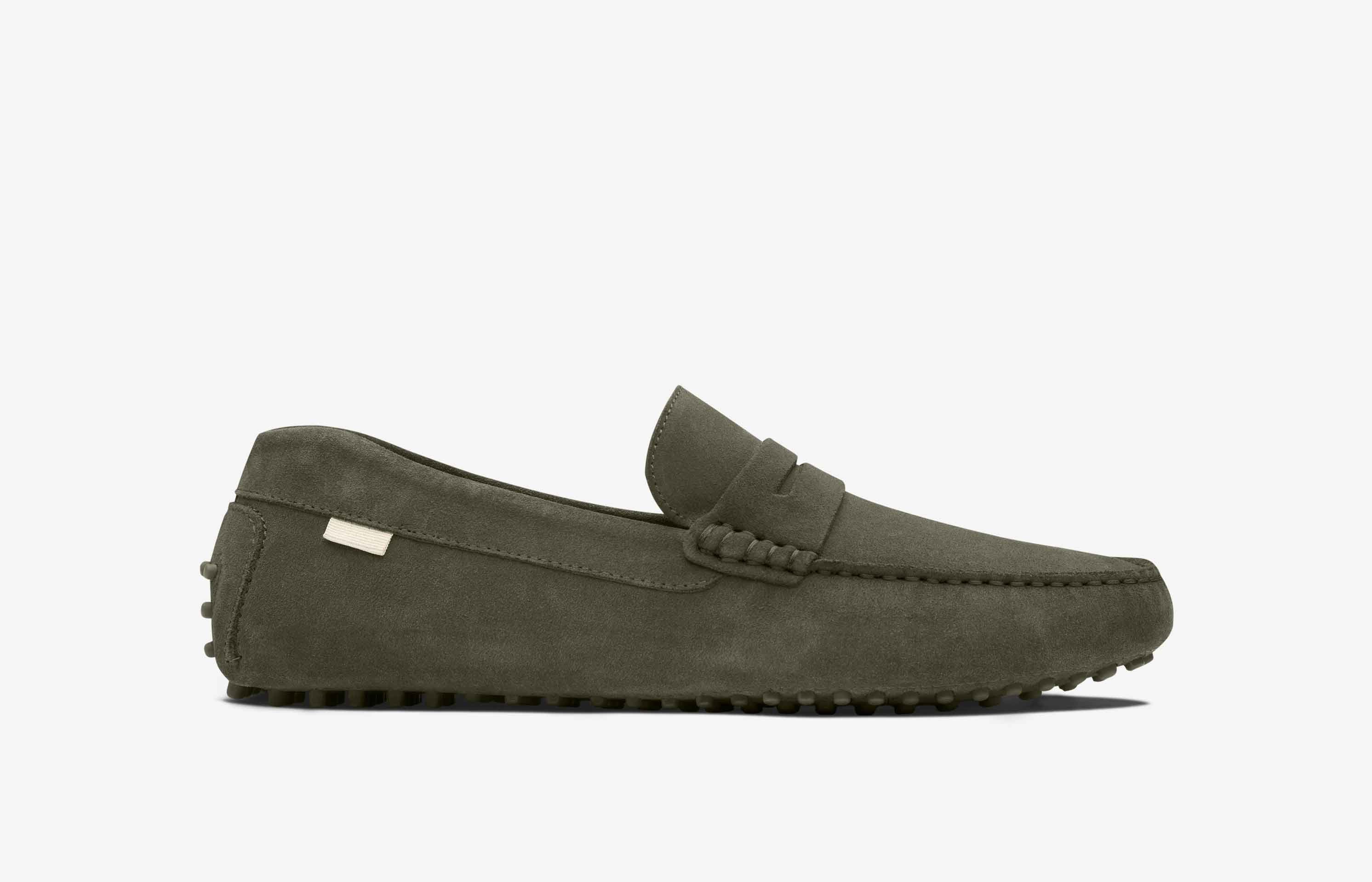 Oliver Cabell Driver Mens Loafers Olive UK-341569